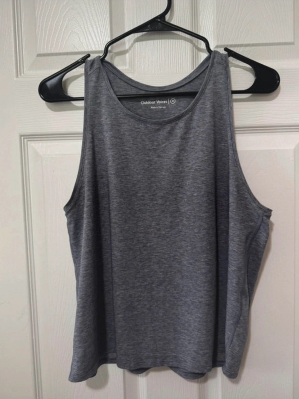Outdoor Voices Gray Sleeveless Performance Tank